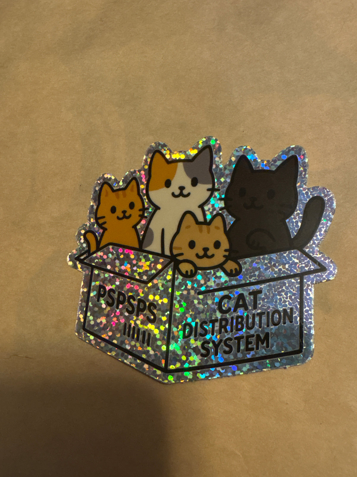 Cat Distribution Sticker