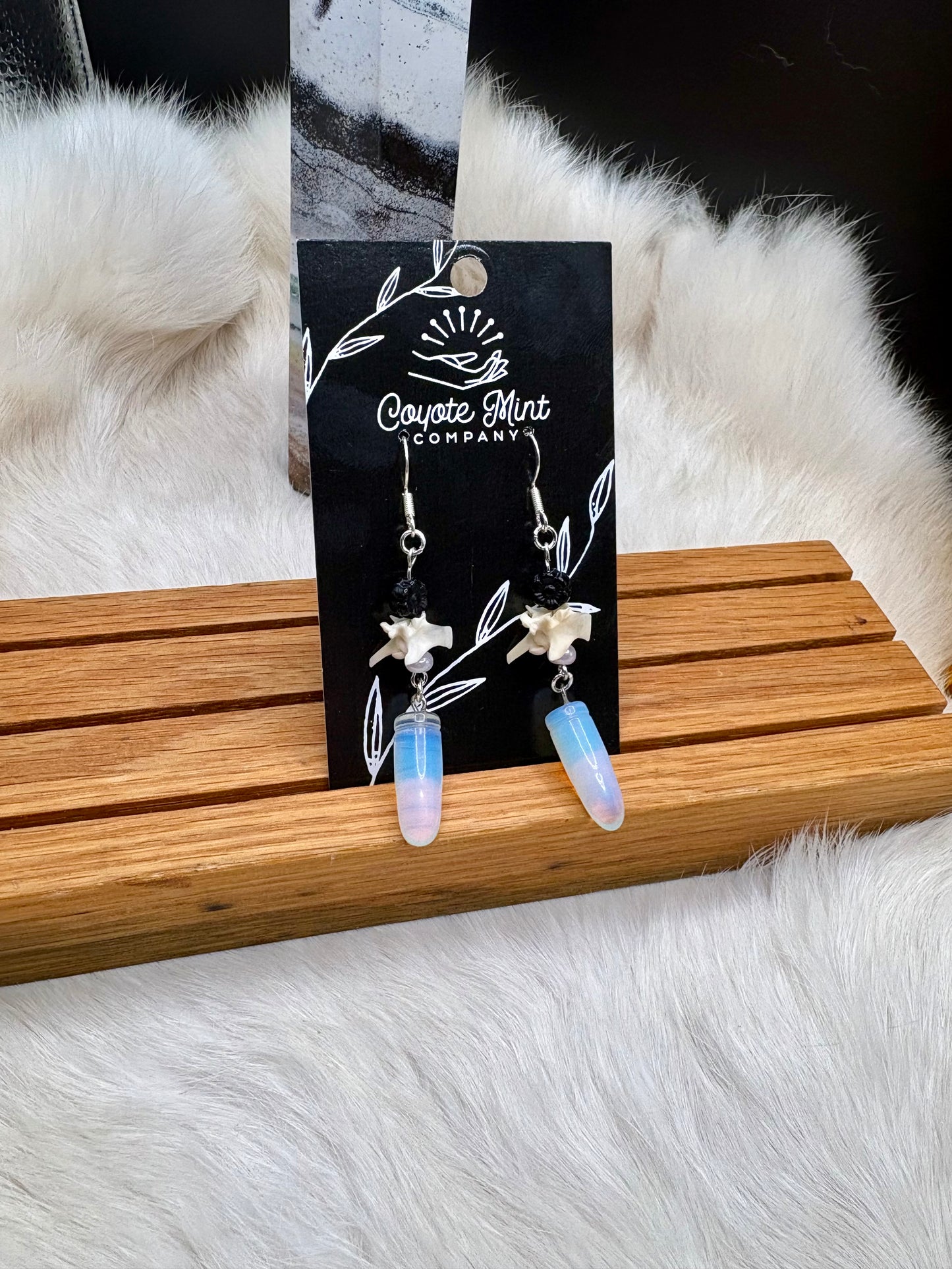 Opalite & Rattlesnake Vertebrae