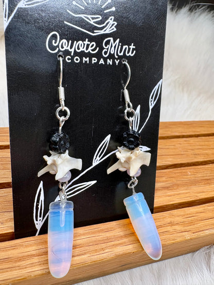 Opalite & Rattlesnake Vertebrae