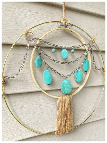 Turquoise Jewelry Wreath