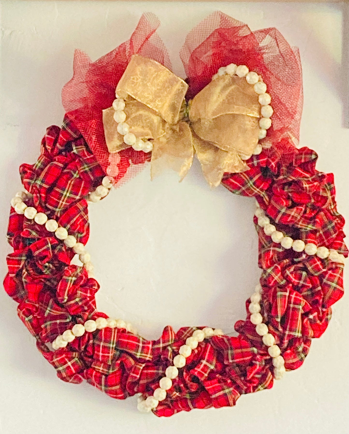 Vintage Bead Holiday Bubble Wreath