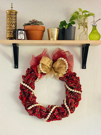 Vintage Bead Holiday Bubble Wreath